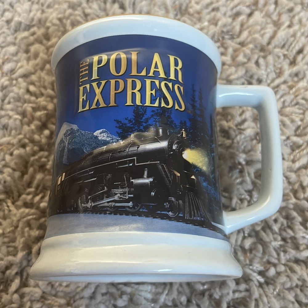 The Polar Express Christmas Mug with 3D Raised Train